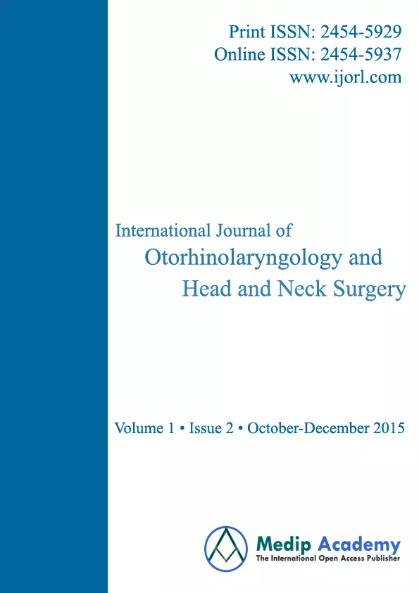 International Journal of Otorhinolaryngology and Head and Neck Surgery